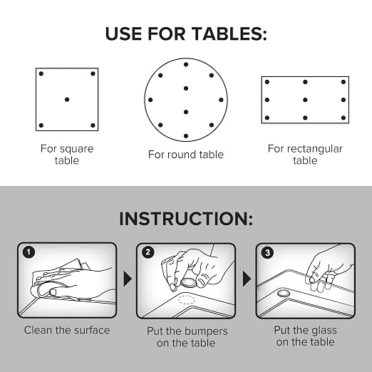 X-Protector Glass Table Top Bumpers - Image 6
