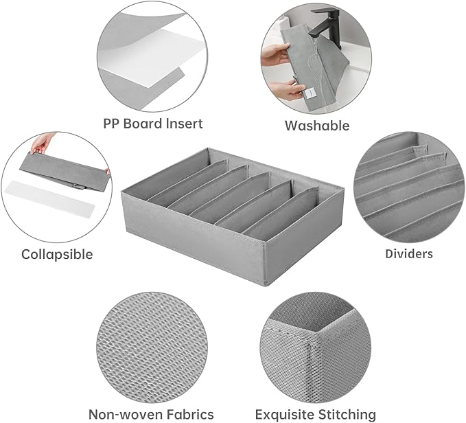 4 Packs T-shirt Drawer Organizers - Image 3