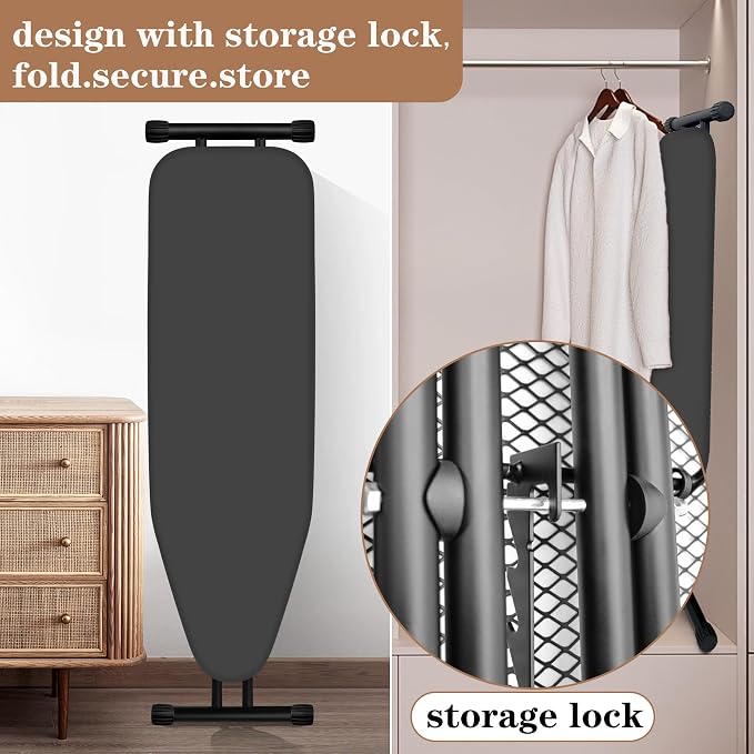 Ironing Board, Compact and Space Saver, Size 13 x 43, Metal Construction - Image 5