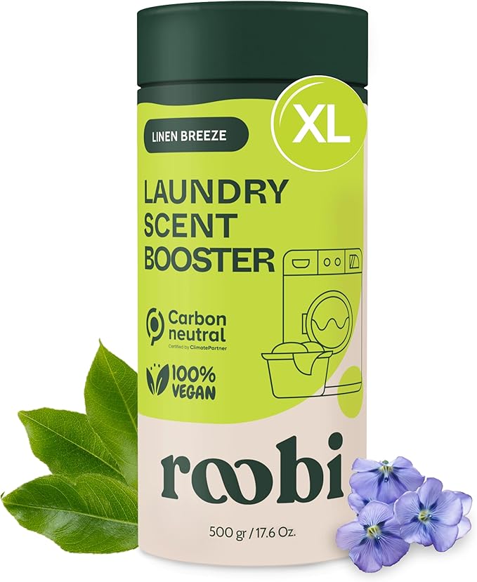 Roobi Sustainable Laundry Scent Booster Beads. Linen Breeze Fragrance Laundry by Roobi