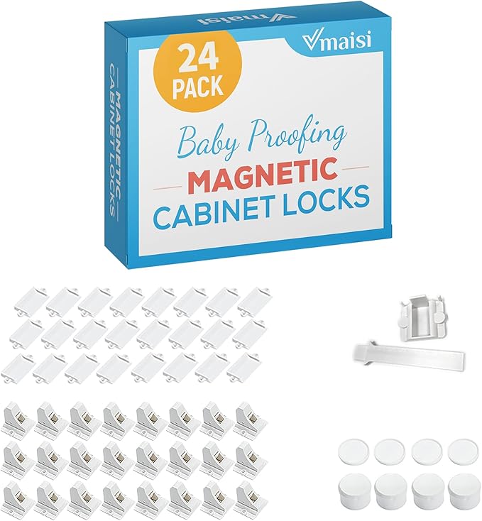 Vmaisi Adhesive Magnetic Locks for Cabinets & Drawers - Image 6