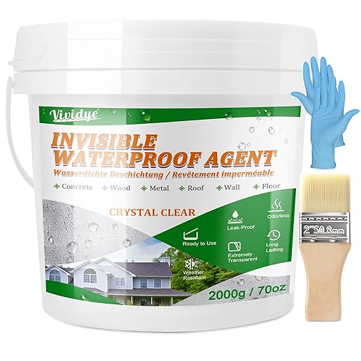 Waterproof Sealant 70oz, Transparent Waterproof Coating by Vividye