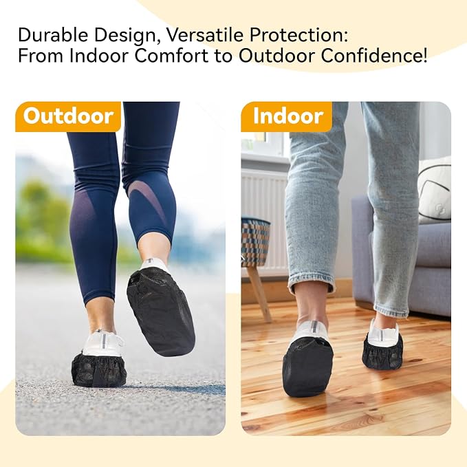 100Pcs Shoe Covers Disposable Non Slip, Large Size Non-Woven Boot Covers - Image 6