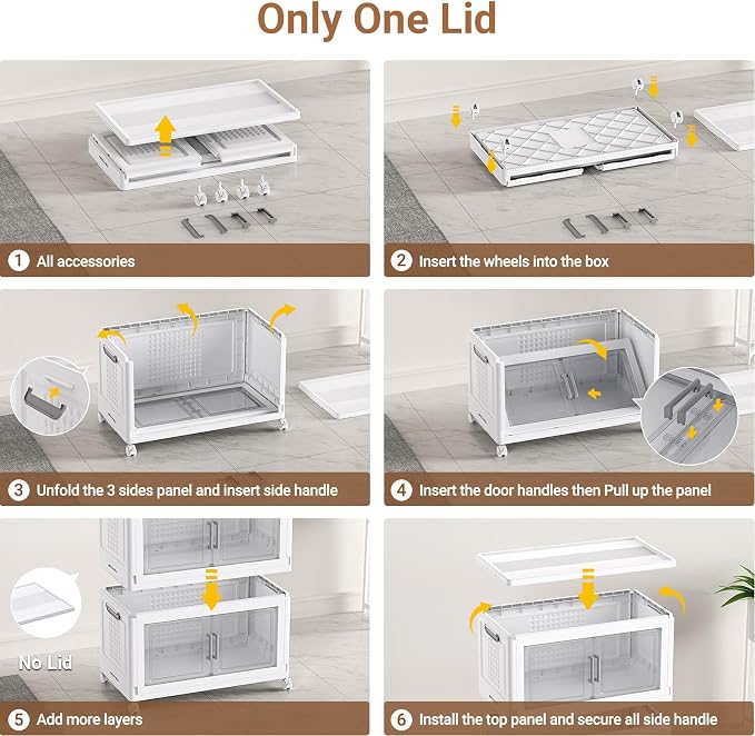BROVIEW 324 Qt Plastic Storage Bins - Image 7