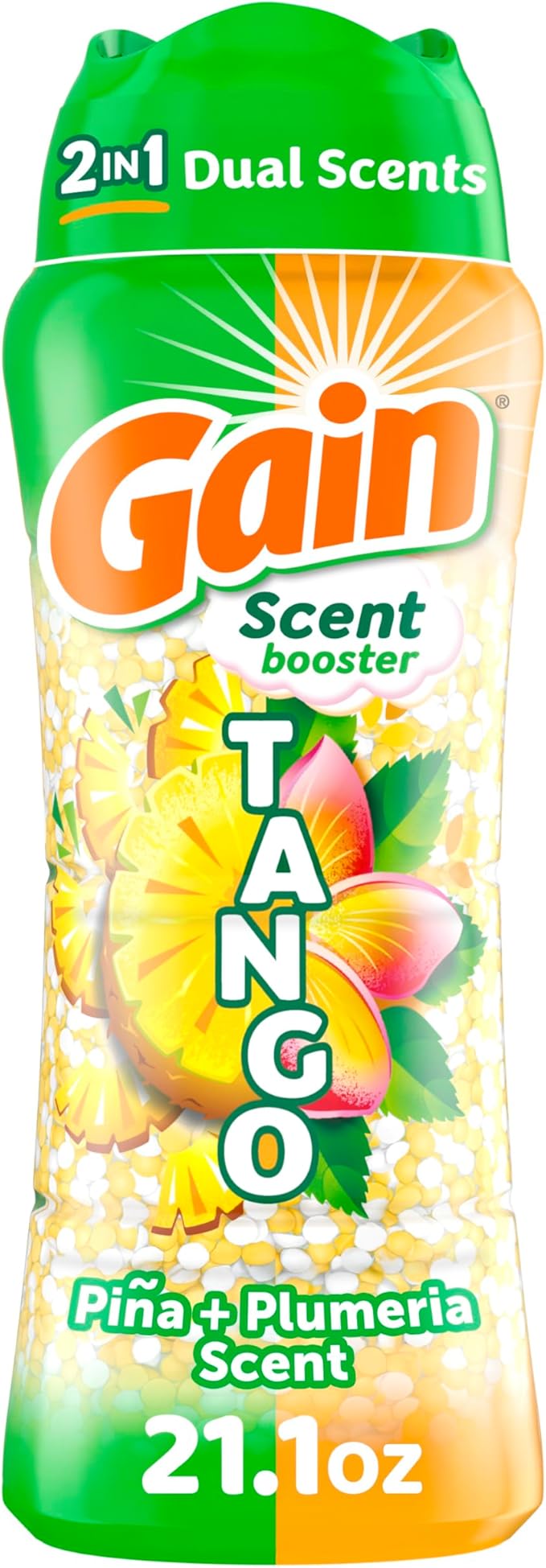 Gain Tango 2-in-1 Laundry Scent Booster Beads, Piña and Plumeria Scent by Gain