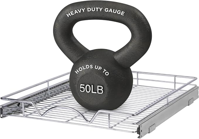 HOLDN’ STORAGE Pull Out Cabinet Organizer, Heavy Duty Caddy w/Lifetime Limited - Image 3
