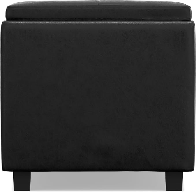 SIMPLIHOME Avalon 42 inch Wide Contemporary Rectangle Storage Ottoman in - Image 12