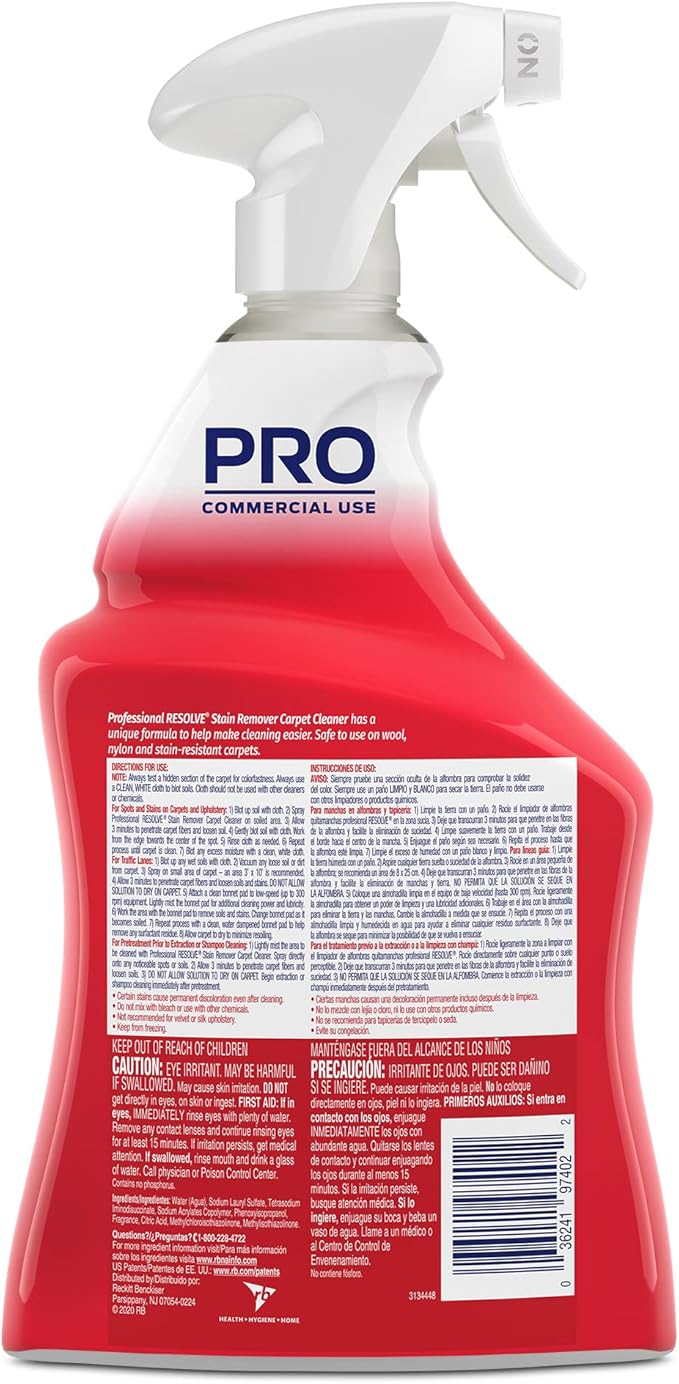 Resolve Professional Strength Spot and Stain Carpet Cleaner, Carpet Cleaner - Image 4