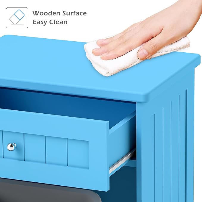Betterhood Tilt Out Trash Cabinet 10 Gallon Wooden Free Standing Laundry Sorter - Image 6