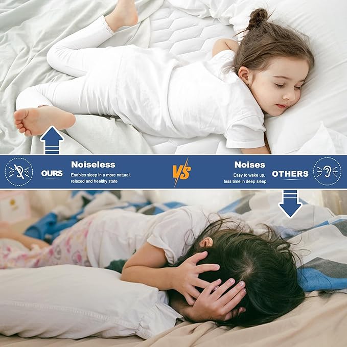 GRT Twin XL Mattress Protector Waterproof, 100% Waterproof Quilted Fitted - Image 4
