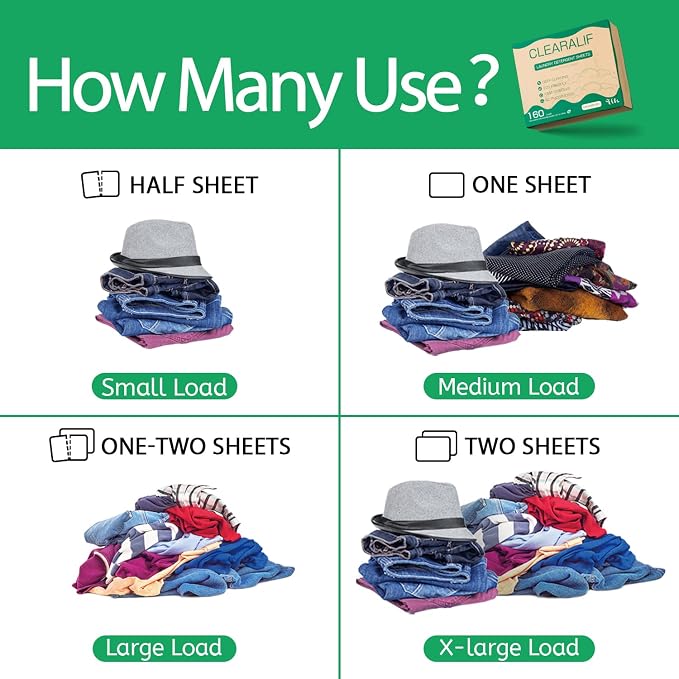 CLEARALIF Laundry Detergent Sheets up to 160 Loads, Laundry Detergent Strips - Image 3