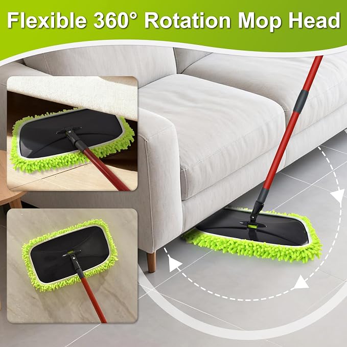 Mops for Floor Cleaning, Dust Mop for Hardwood Floors, Extra Large Floor Mop - Image 7