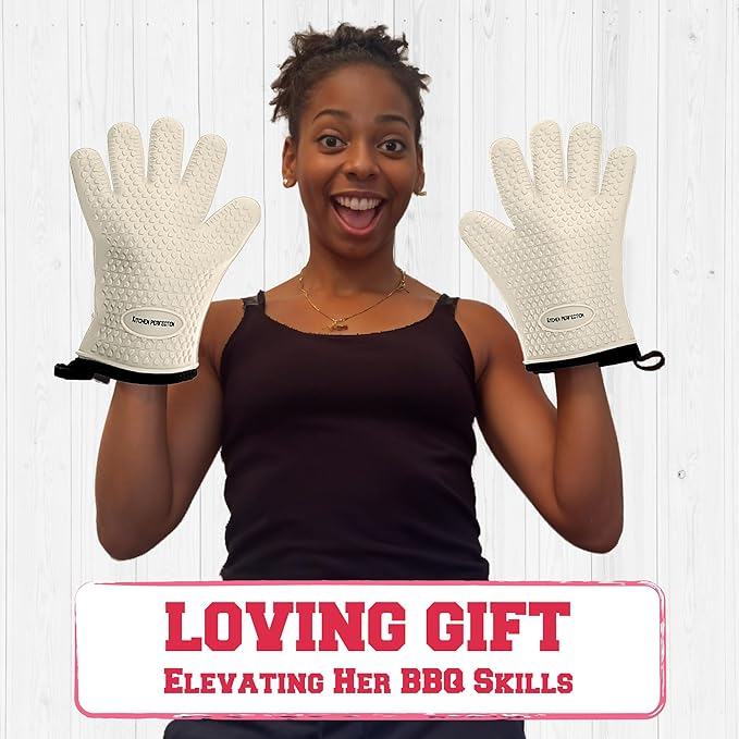 KITCHEN PERFECTION Silicone Smoker Oven Gloves - Image 8