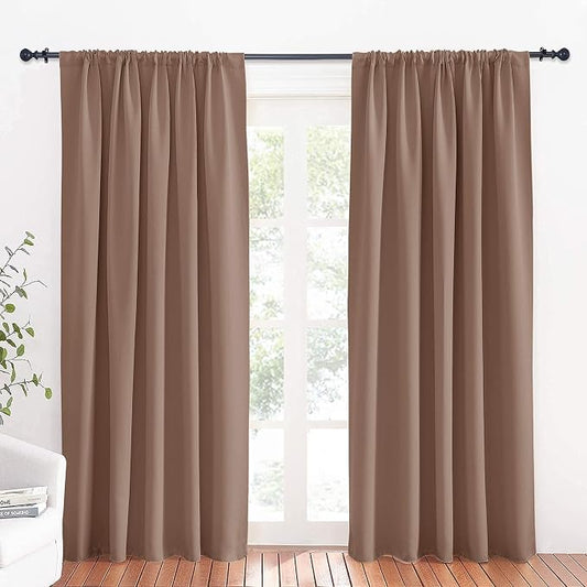 RYB HOME Large Curtains for Living Room 84 inches Length, W 70 x L 84, 2 Panels by RYBHOME