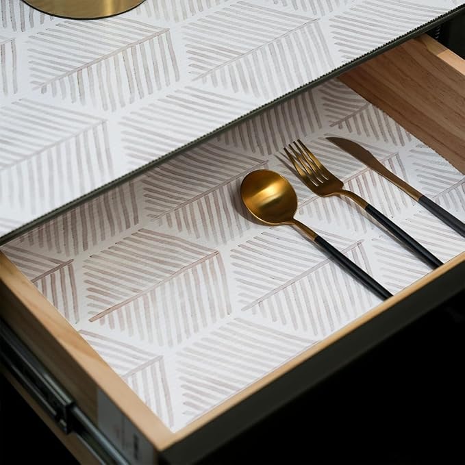 Shelf Liners for Kitchen Cabinets, 16IN x 10FT Non Adhesive and Strong Non-Slip by Amiitay