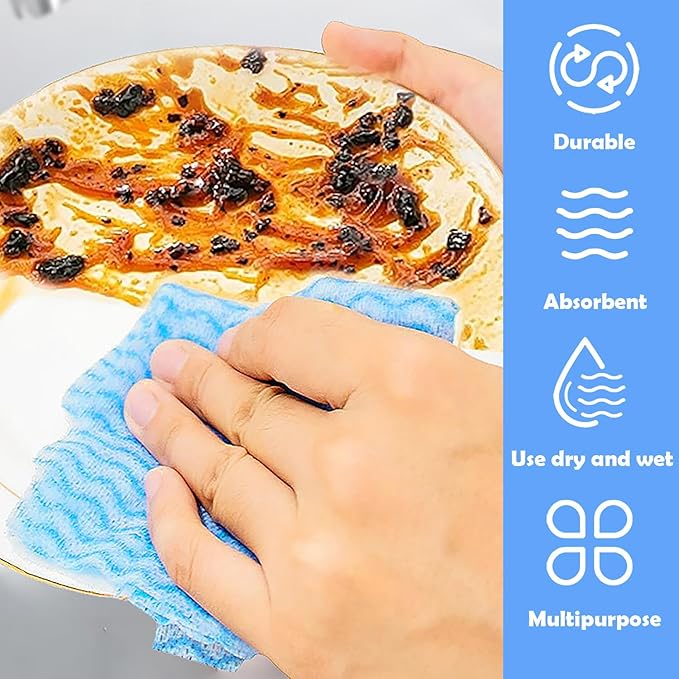 Disposable Cleaning Cloths Multi-Purpose Heavy Duty Disposable Dish Cloth Dish - Image 4