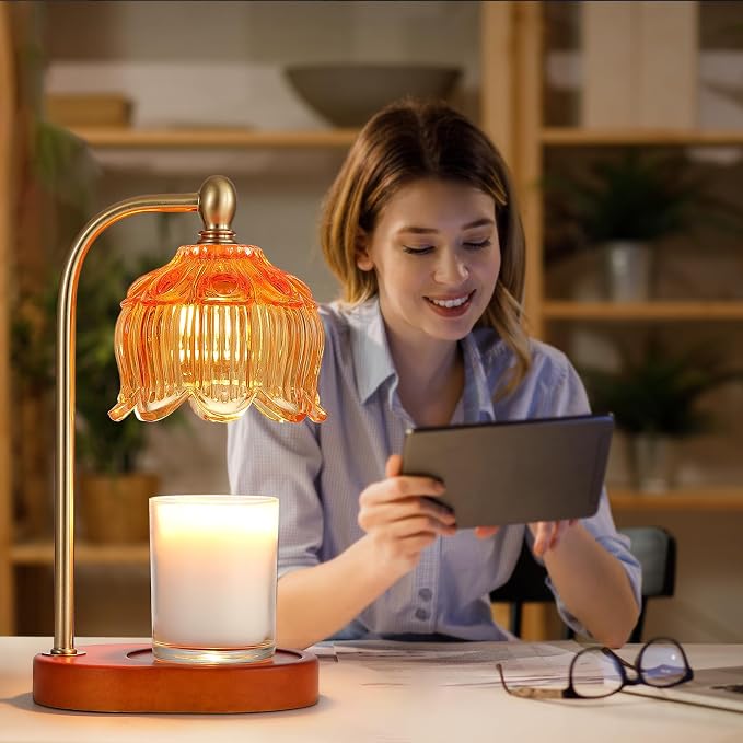 Candle Warmer Lamp with Timer and Dimmer, Electric Amber Light Gifts - Image 7