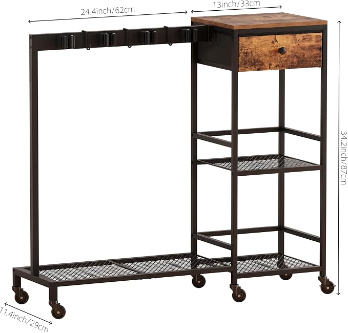 Heavy Duty Metal Cleaning Cart - Image 4