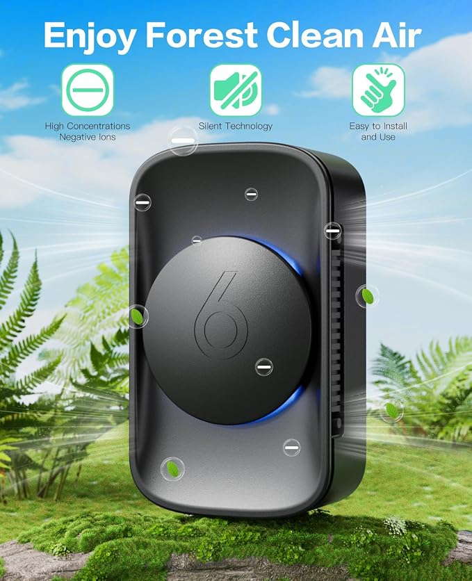 Plug-In air ionizer for Home, Negative Ion Air Quiet Air ionizer Freshener for - Image 2