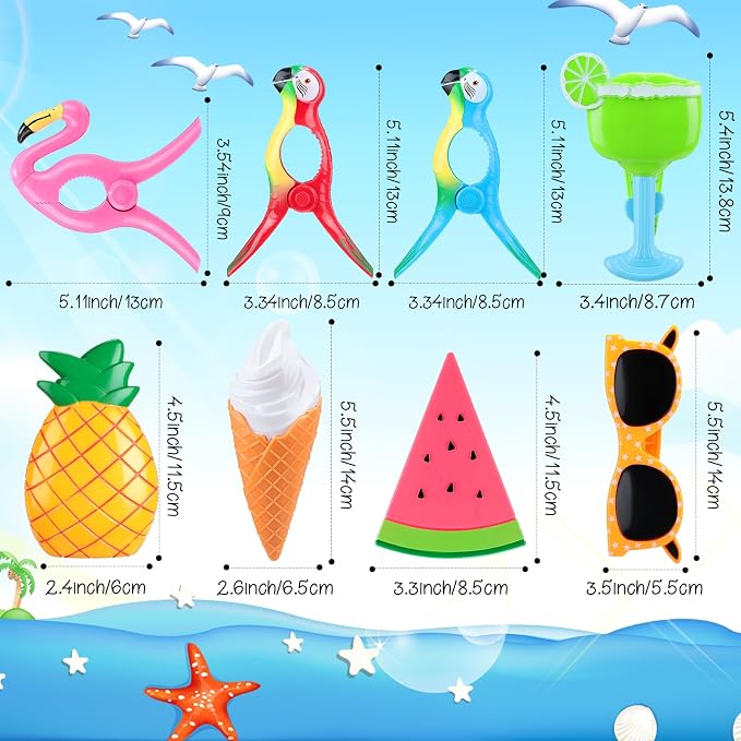 Rtteri 16 Pcs Beach Towel Clips - Image 2