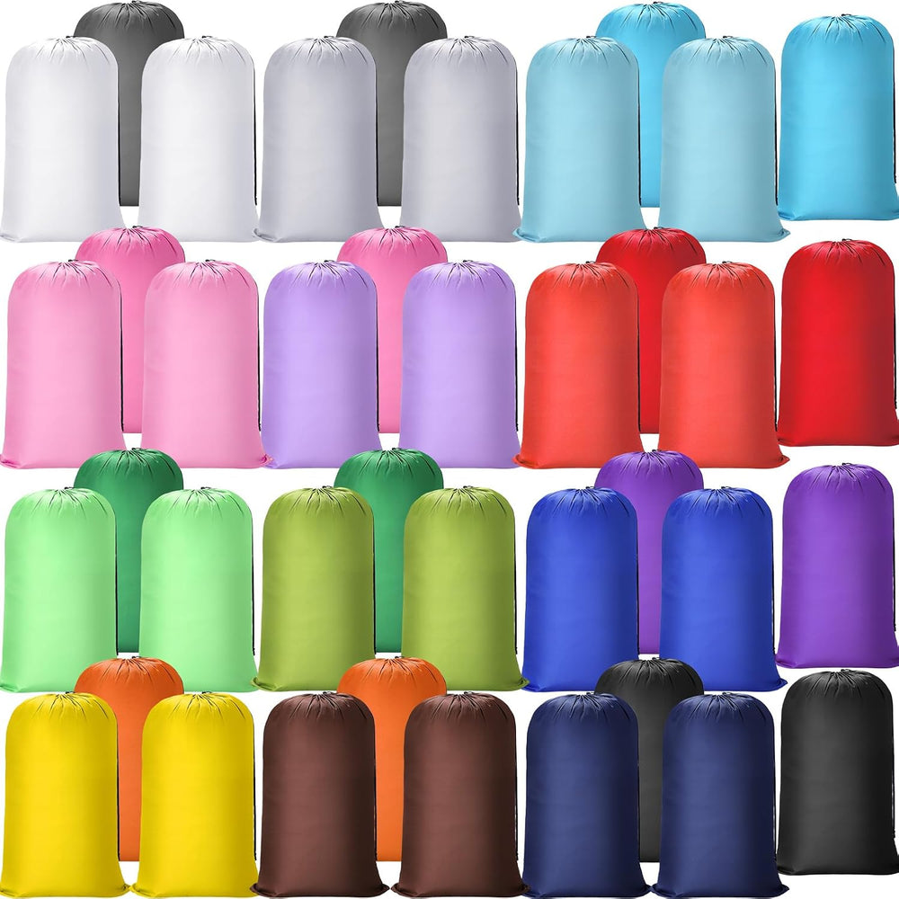 Sanwuta 40 Pcs Large Laundry Bags Bulk,Mulitcolor