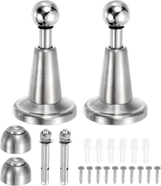 uxcell 2Pcs Magnetic Door Stopper, 304 Stainless Steel Magnetic Door Stop Catch by uxcell