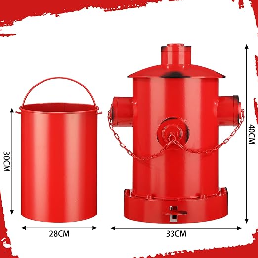 Hoolerry Fire Hydrant Trash Can Retro Creative Garbage Can - Image 2