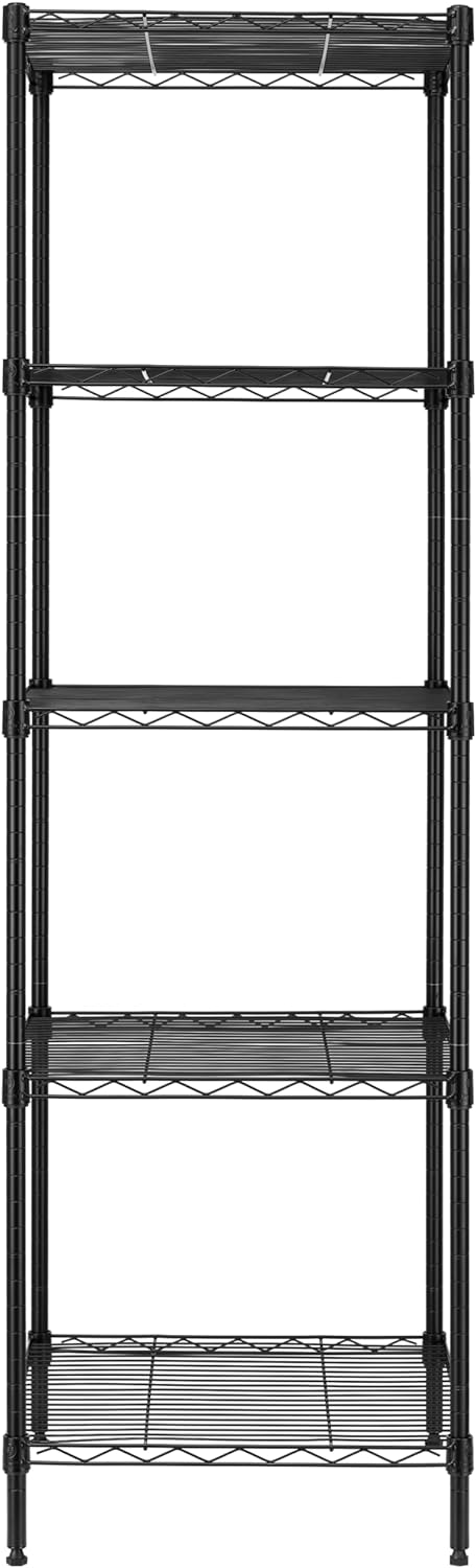 Finnhomy Heavy Duty 5 Tier Wire Shelving Unit, 18x18x59-inches 5 Shelves Stor...