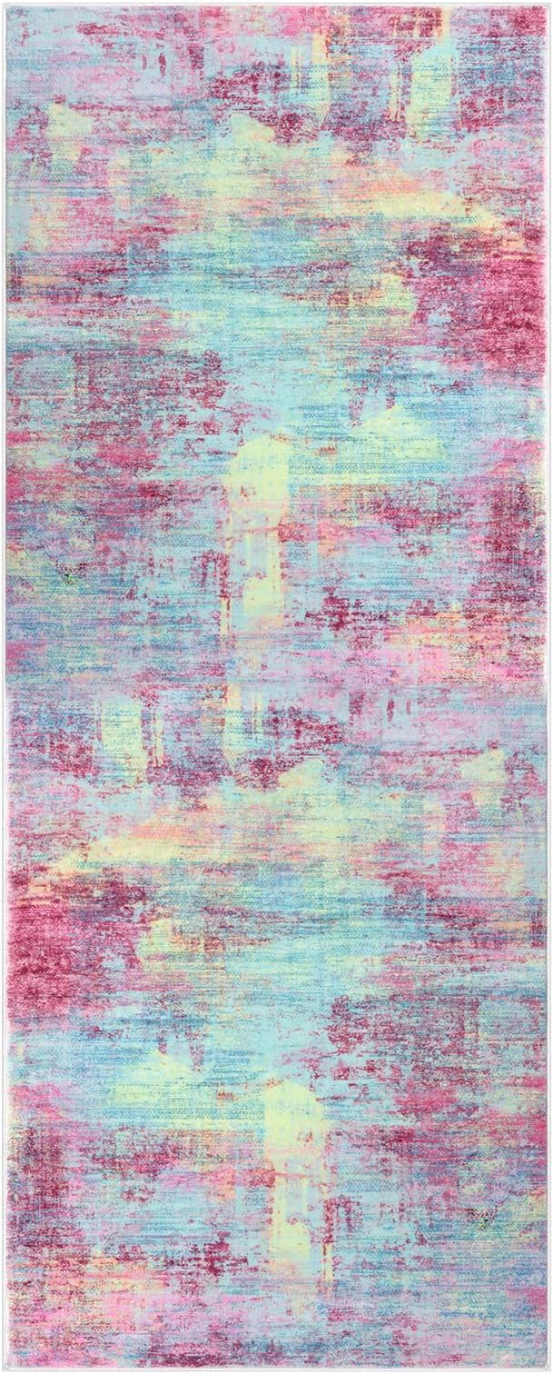IOHOUZE Abstract Runner Rug 2x5 Ft Washable Runners - Image 9