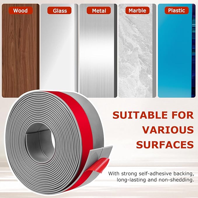 Weather Stripping Self Adhesive Door Draft Stopper Flexible Shower Door Bottom - Image 5