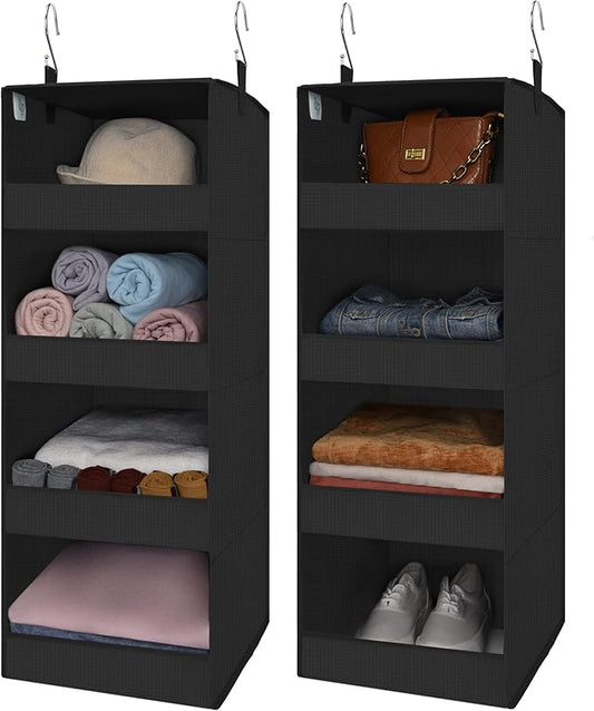 GRANNY SAYS 4-Shelf Hanging Organizer, Closet Hanging Shelves, Closet Hanging by GRANNYSAYS
