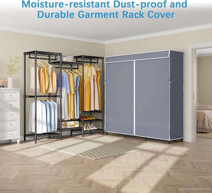 VIPEK V5C Covered Clothes Rack Heavy Duty Portable Closet Wardrobe, - Image 9