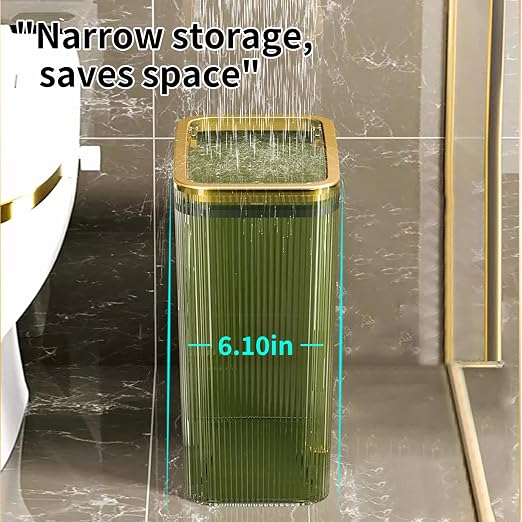 Transparent Trash Can, Bathroom Trash Cans - Image 4