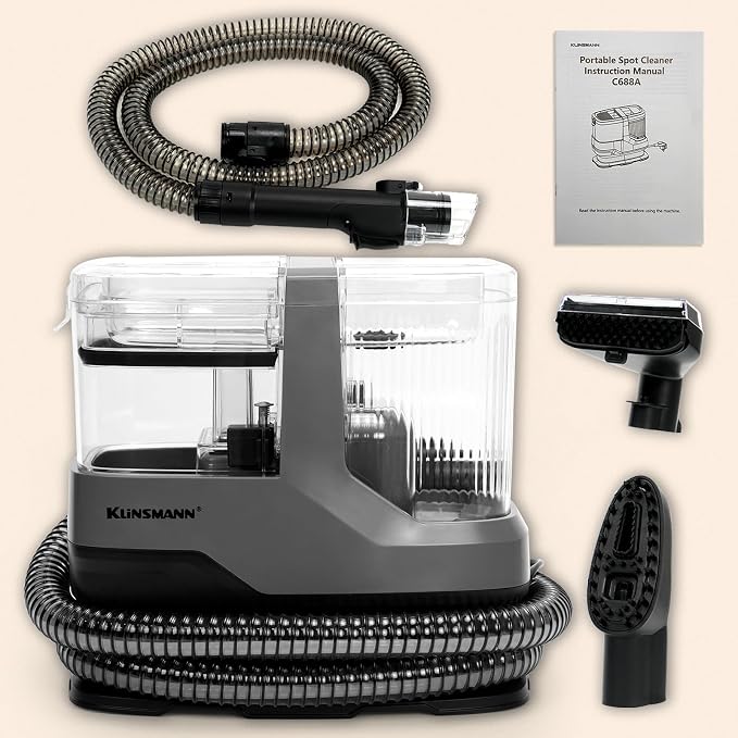 Portable Carpet and Upholstery Cleaner Machine, Deep Cleaning Carpet Shampooer - Image 9