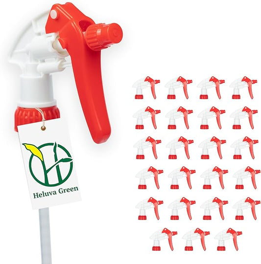 Heluva Green Spray Bottle Nozzle Replacement, Bottle Tops Only by HeluvaGreen