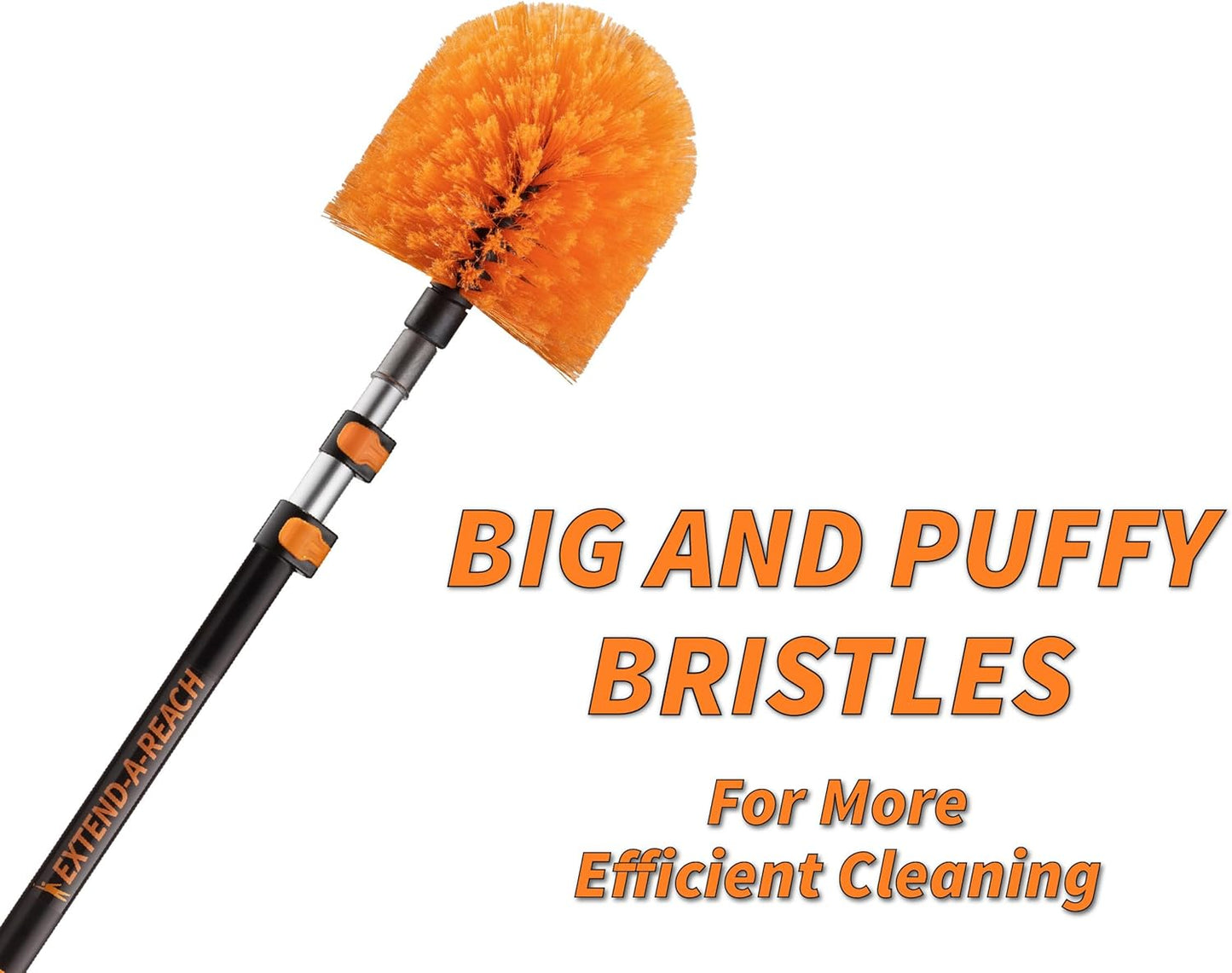 20 Foot High Reach Duster Kit with 4-12 ft Extension Pole // High Ceiling Duster Cleaning Kit with Telescopic Pole // Cobweb Duster // Feather Duster and Ceiling Fan Duster // The Ultimate Dusting Kit