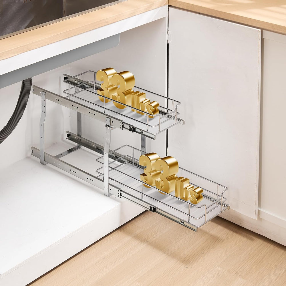 VEVOR Pull Out Cabinet Organizer,8.5" W x 21" D x15.2 HHeavy Duty S...