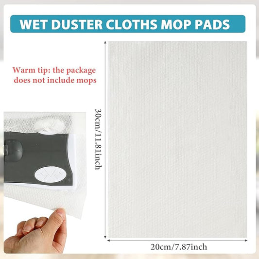 Wet Mop Pads Refills for Floor Cleaning Sweeper Wet Refills Disposable Moist - Image 2