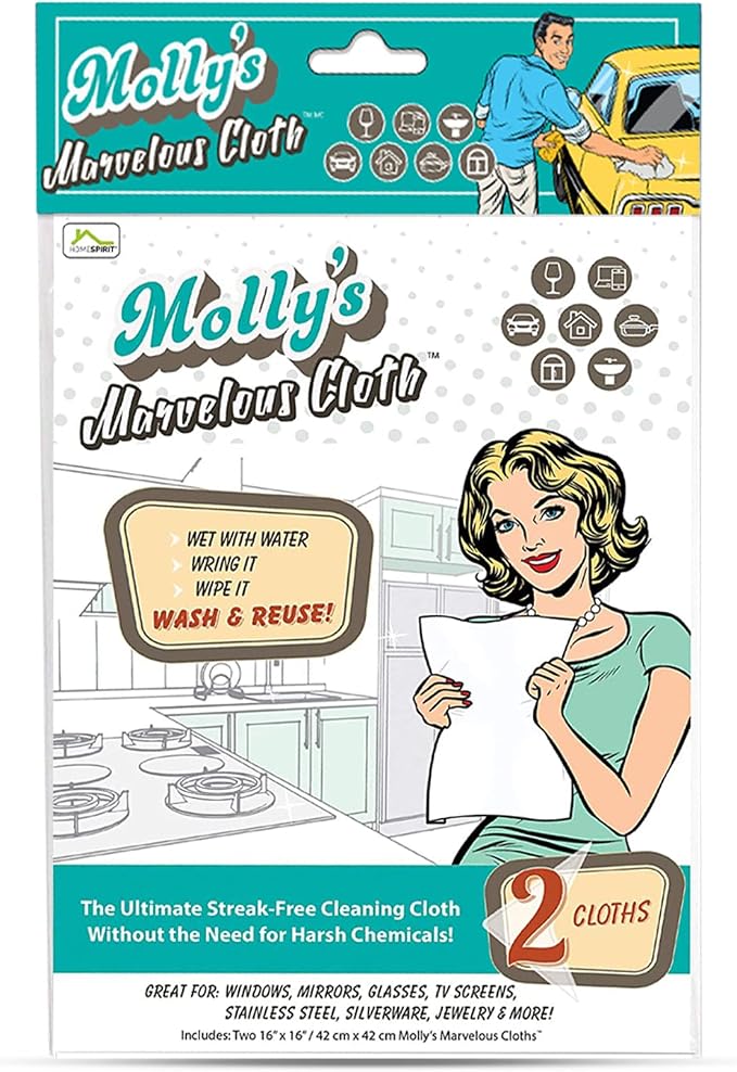 Molly's Marvelous Cloth, Streak-Free, Lint-Free Microfiber Cleaning Cloth - Image 9