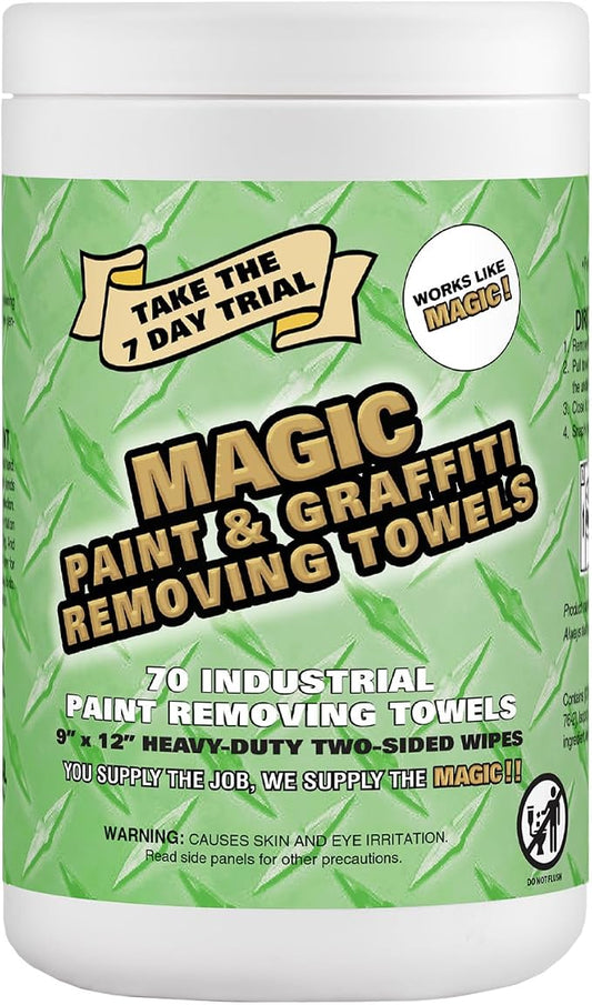 Magic Heavy Duty Paint & Graffiti Removing Wipes - Image 2