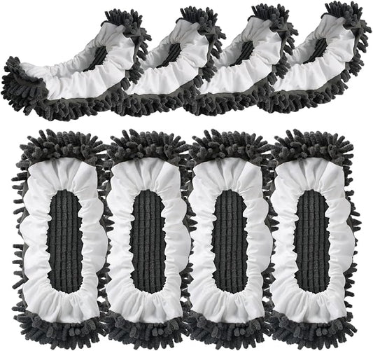 Mop Slippers Socks Floor Cleaning, Microfiber Shoe Covers dust Washable Reusable by EKIORI