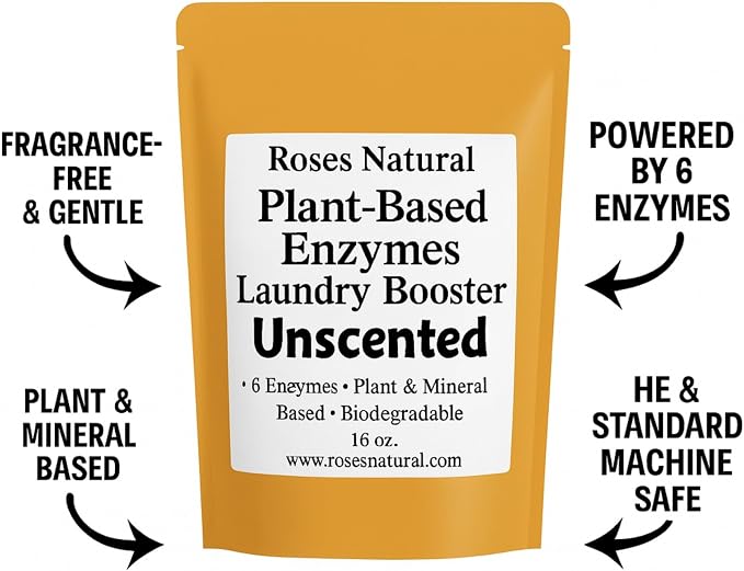 Natural Enzyme Laundry Booster – Unscented | 6 Enzymes | Fragrance-Free | - Image 4