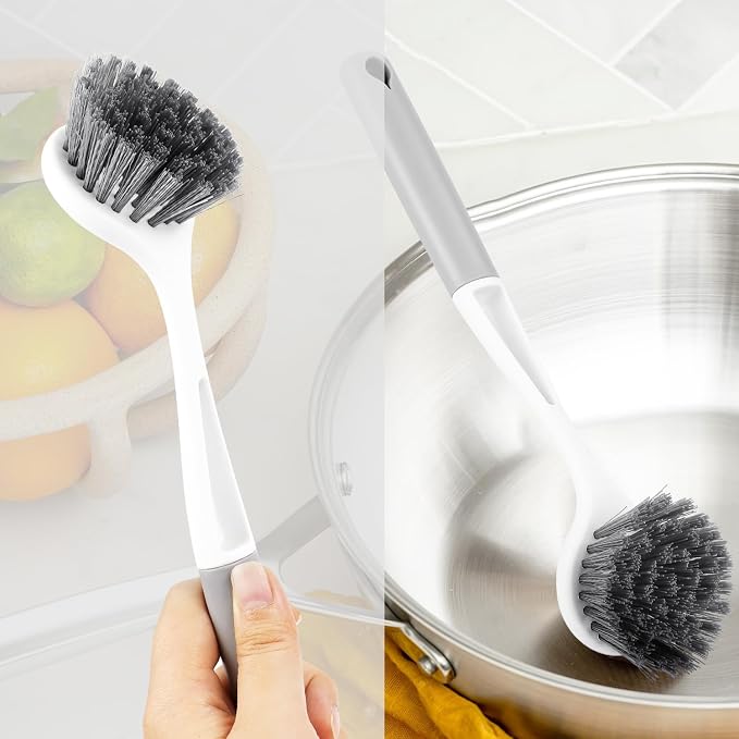 2 Pack Kitchen Scrub Brushes for Cleaning Dish Brush - Image 4