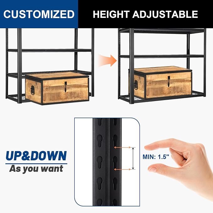 BILT HARD Garage Shelving 3000 LBS 36" W x 18" D x 72" H, Heavy Duty 5-Tier - Image 5