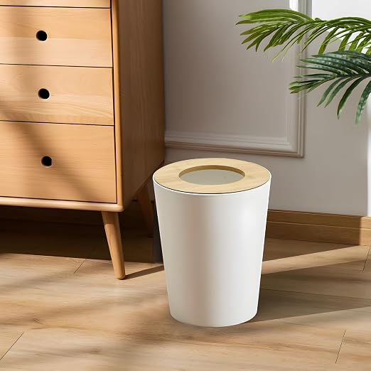 White Trash Can for Bedroom - Image 2