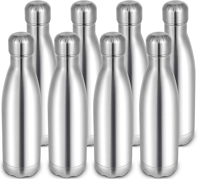 17oz Cola-Bottle Shaped Stainless Steel Leak-proof Water Bottle, Double Wall by Unknown