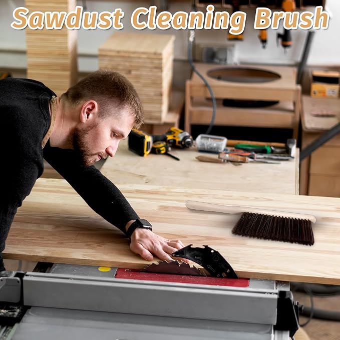 8 Pieces Woooden Dust Brush Hand Broom Bulk Bench Brush - Image 7