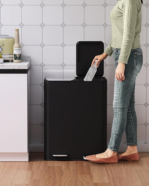 Arlopu 16Gal Dual Trash Can w/2 Built-in Box - Image 7