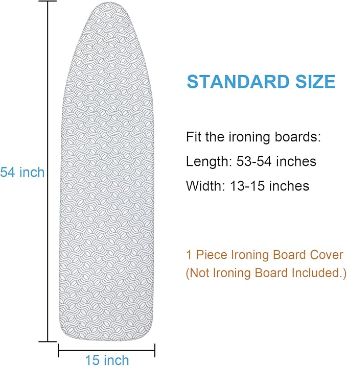 Dalykate Ironing Board Cover and Pad, Thick Padding, Elastic Edge, Scorch & - Image 8