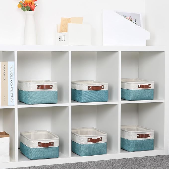 DULLEMELO Storage Baskets Bins for Organizing, Small Fabric Baskets for Shelves - Image 6